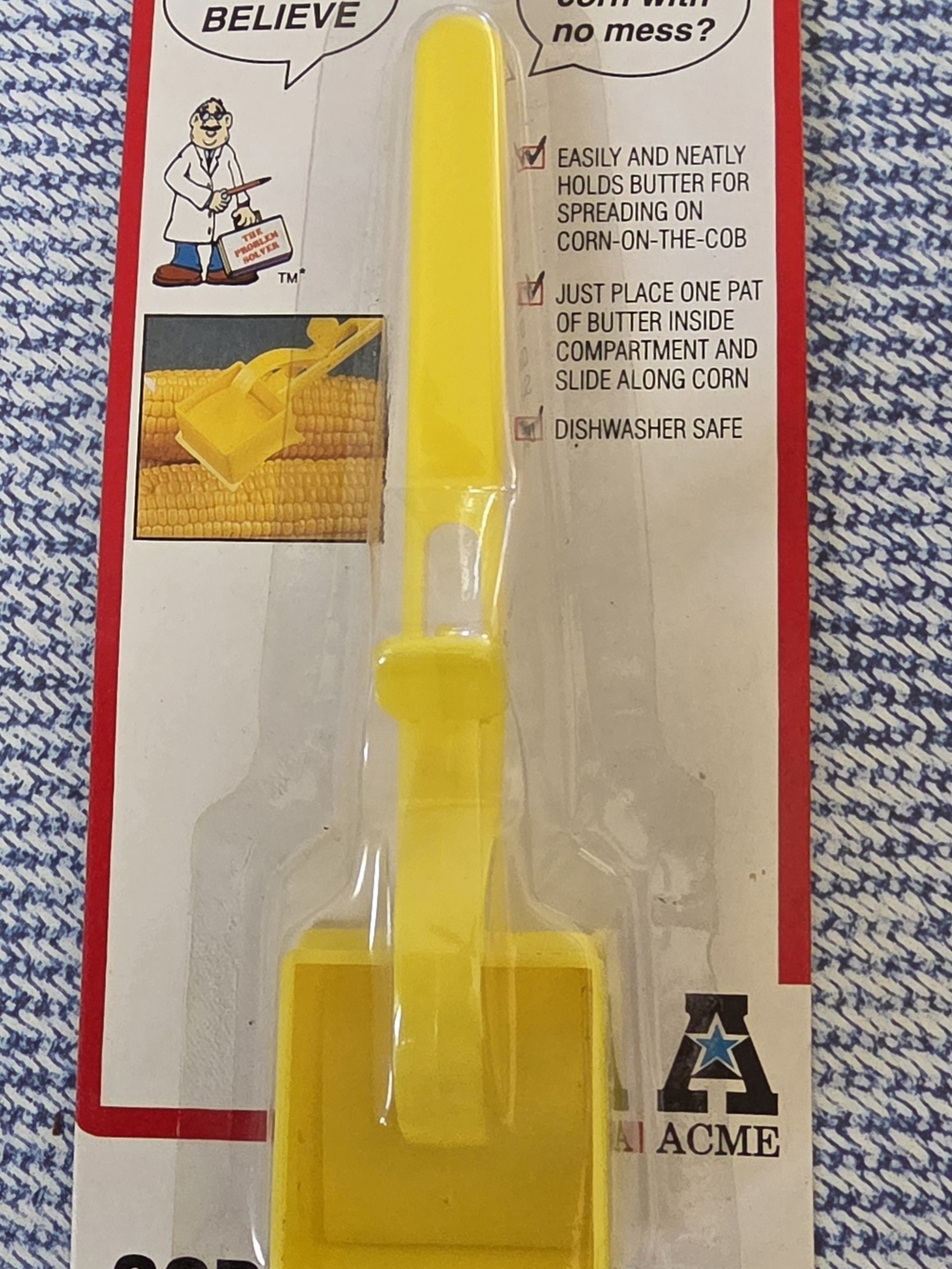 ACME Bright Yellow Corn Butter Spreader